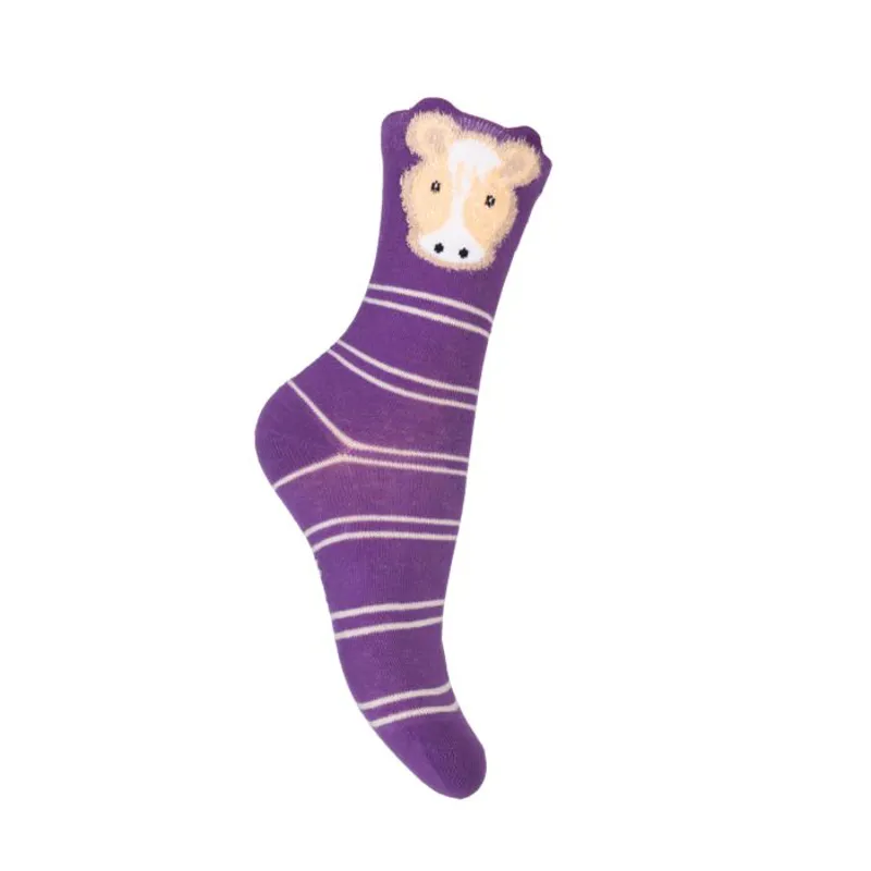 HKM Kids Purple Pony Sock