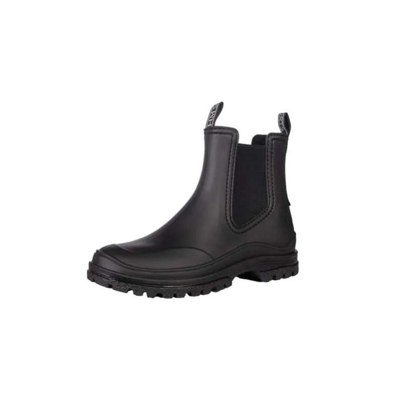 HKM Jenna II Black Welly Boot Fur Lined-1