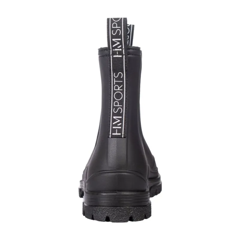 HKM Jenna II Black Welly Boot Fur Lined-2