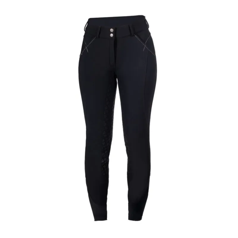 HKM Chrysti Soft Shell Riding Breeches Black-1