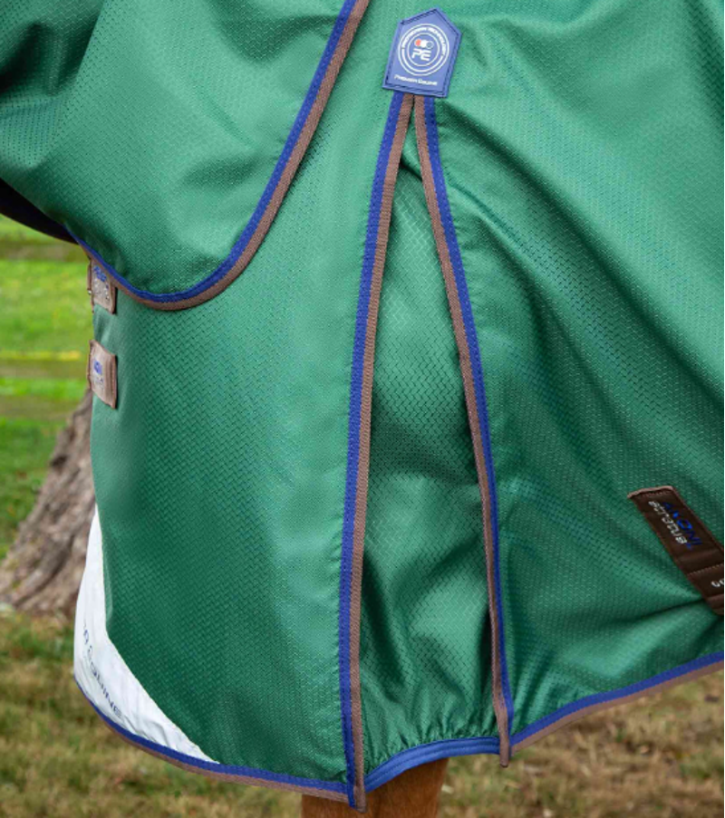 Premier Equine Akoni 0g Turnout Rug With Classic Neck Cover Green-4
