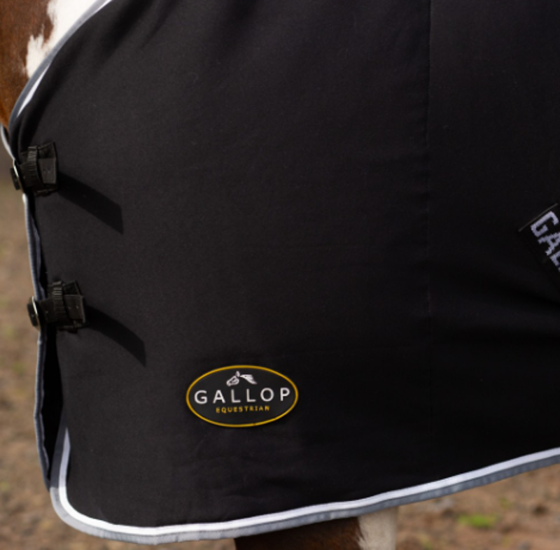 Gallop Jersey Cooler Rug Black-1