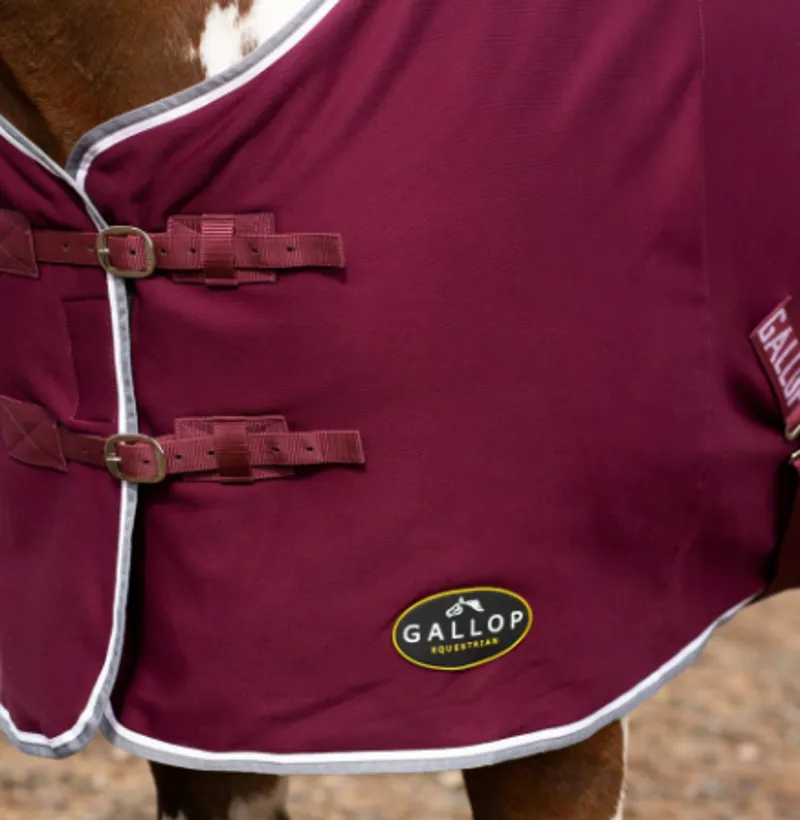 Gallop Jersey Cooler Rug Burgundy-1