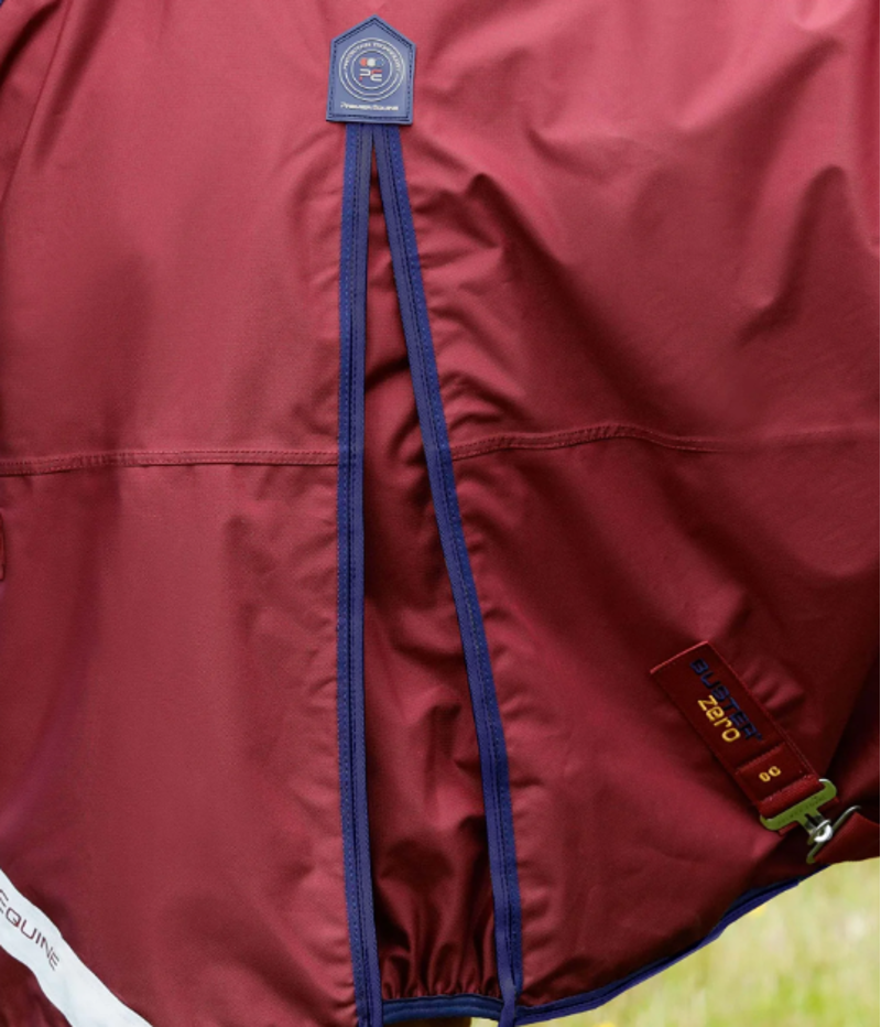 Premier Equine Buster Zero Original Turnout Rug Burgundy-3