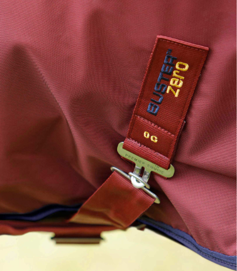 Premier Equine Buster Zero Original Turnout Rug Burgundy-4