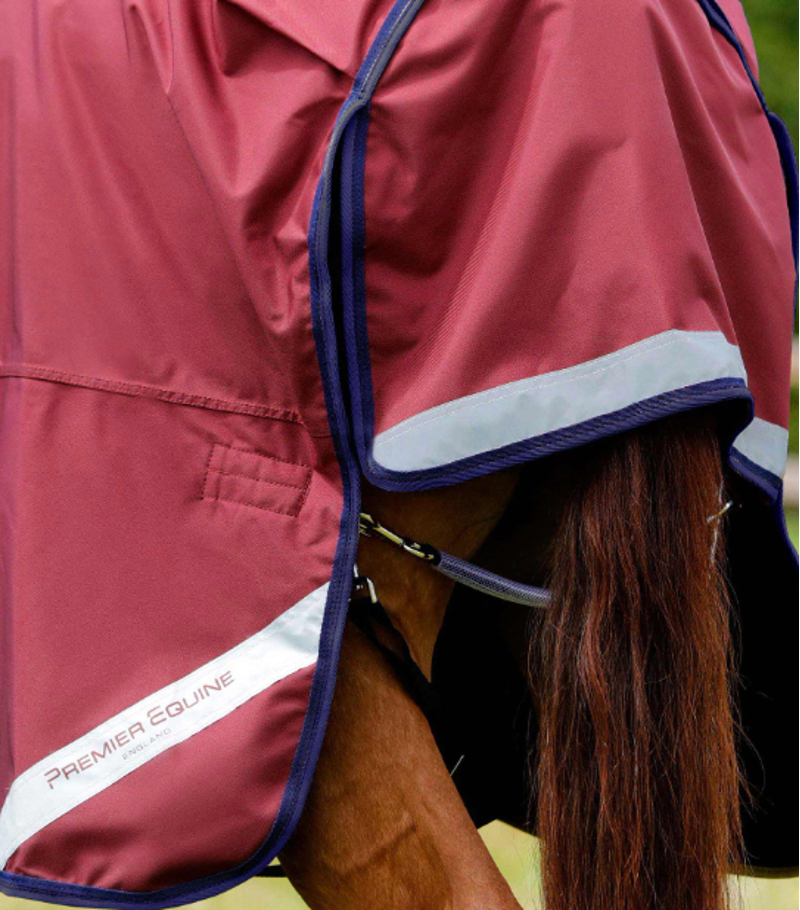 Premier Equine Buster Zero Original Turnout Rug Burgundy-5
