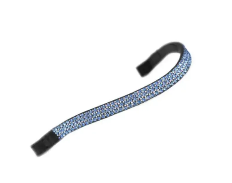 Shires Velociti GARA Wide Diamante Browband Blue/Black