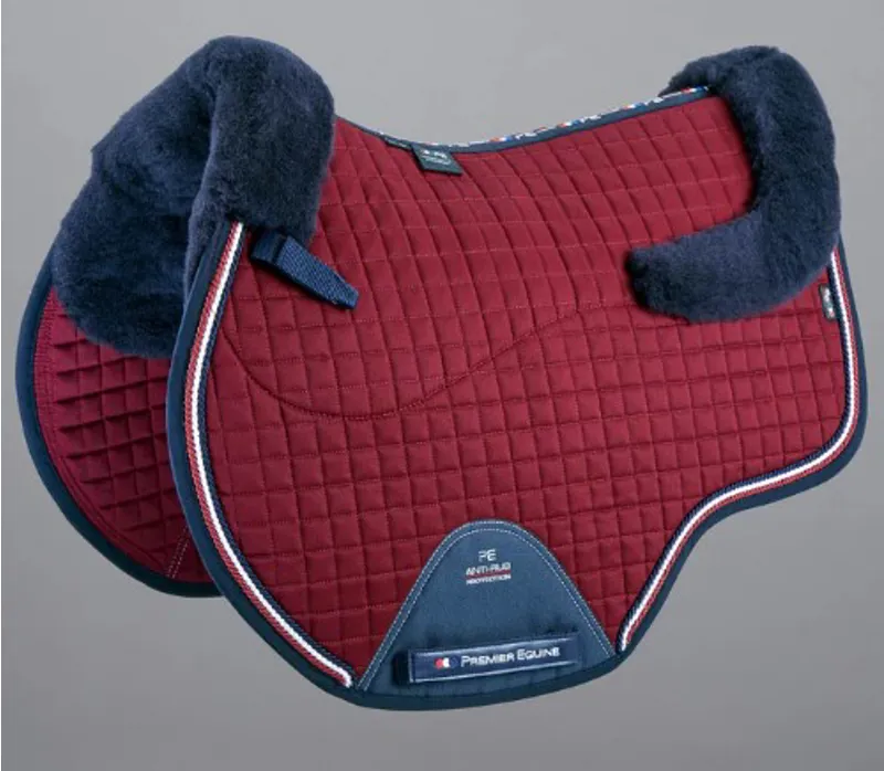 Premier Equine CC Merino Wool GP/Jump Square Wool Burgundy/Navy FULL