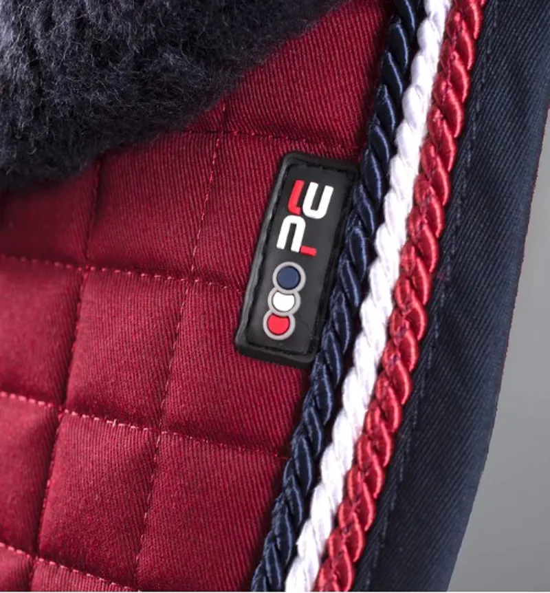 Premier Equine CC Merino Wool GP/Jump Square Wool Burgundy/Navy FULL-1