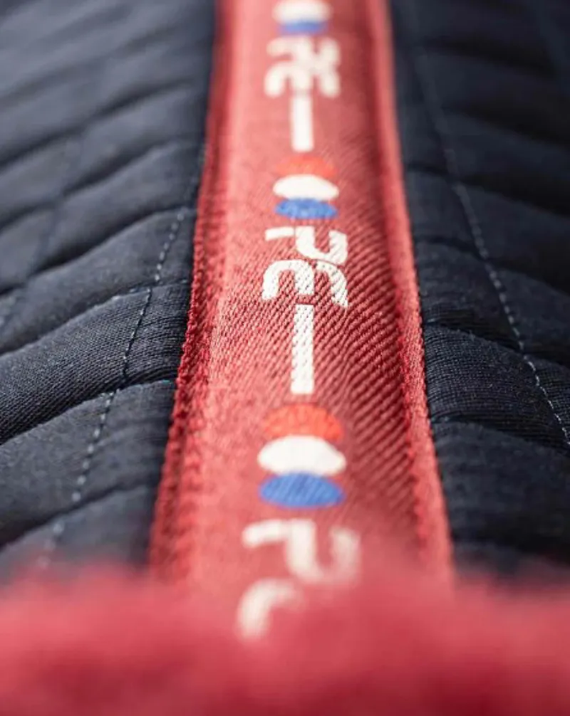 Premier Equine CC Merino Wool GP/Jump Square Wool Burgundy/Navy FULL-3