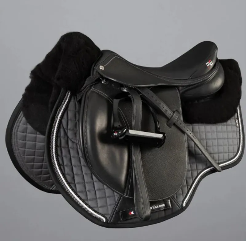 Premier Equine CC Merino Wool GP/Jump Square Grey/Black FULL-1