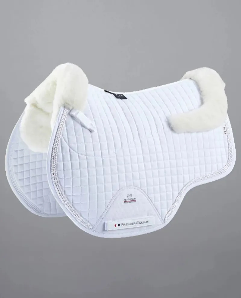 Premier Equine CC Merino Wool European GP/Jump Square White/Natural FULL
