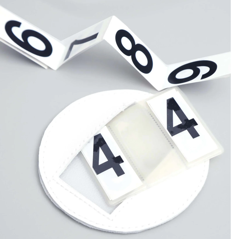 Premier Equine Close Contact Cotton Dressage Square with Numbers White FULL-4