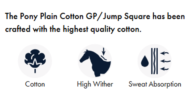 PREMIER EQUINE PONY PLAIN COTTON GP JUMP SQUARE BURGUNDY-4