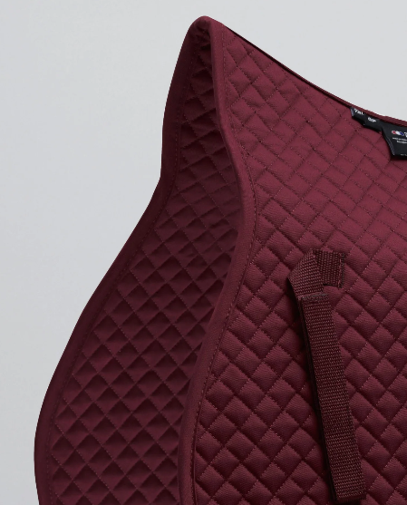 PREMIER EQUINE PONY PLAIN COTTON GP JUMP SQUARE BURGUNDY-2