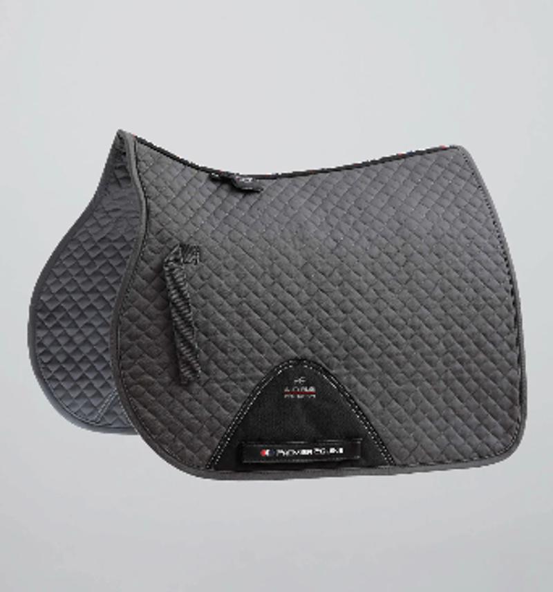 Premier Equine Plain Cotton GP/Jump Square Grey Pony