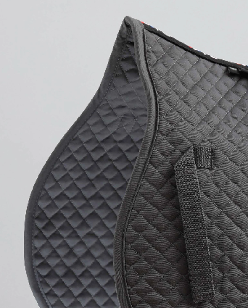 Premier Equine Plain Cotton GP/Jump Square Grey Pony-1