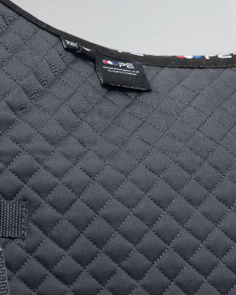 Premier Equine Plain Cotton GP/Jump Square Grey Pony-4