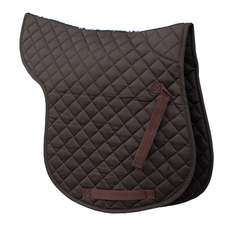 Rhinegold Cotton Quilted Numnah Brown Pony