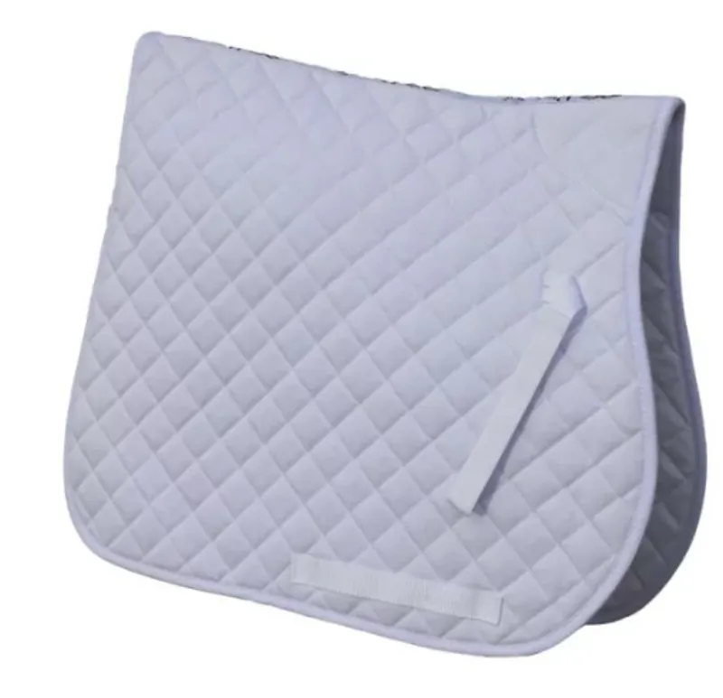 Rhinegold Cotton Saddle Cloth White Cob
