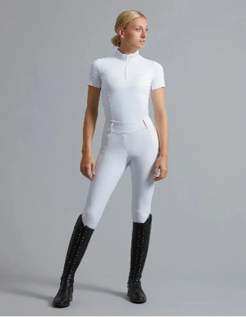 Premier Equine Electra Ladies Full Seat Gel Riding Tights White