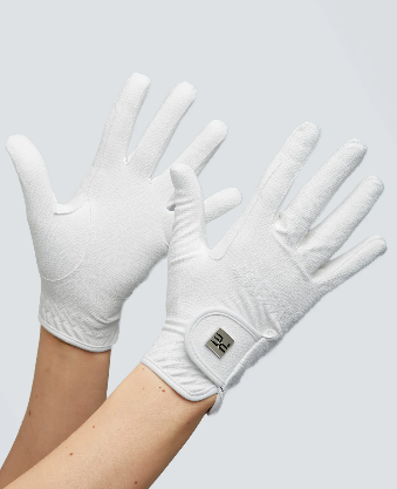 Premier Equine Metaro Ladies Competition Riding Gloves White