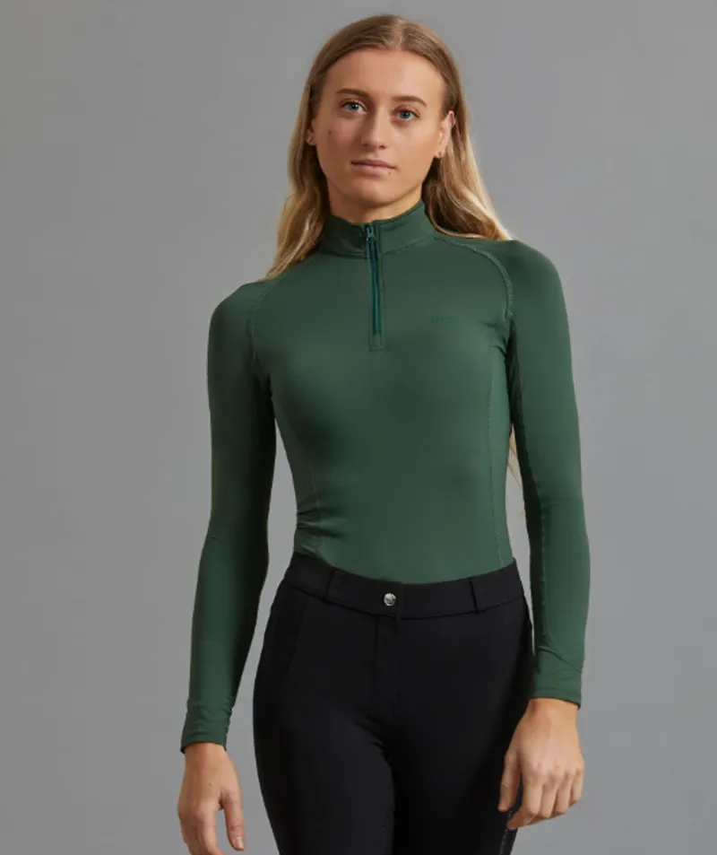 Premier Equine Ombretta Technical Riding Base Layer Green 12