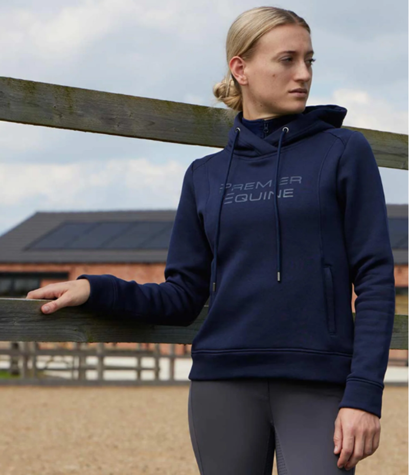 Premier Equine Lucia Ladies Hoodie / Navy uk-1