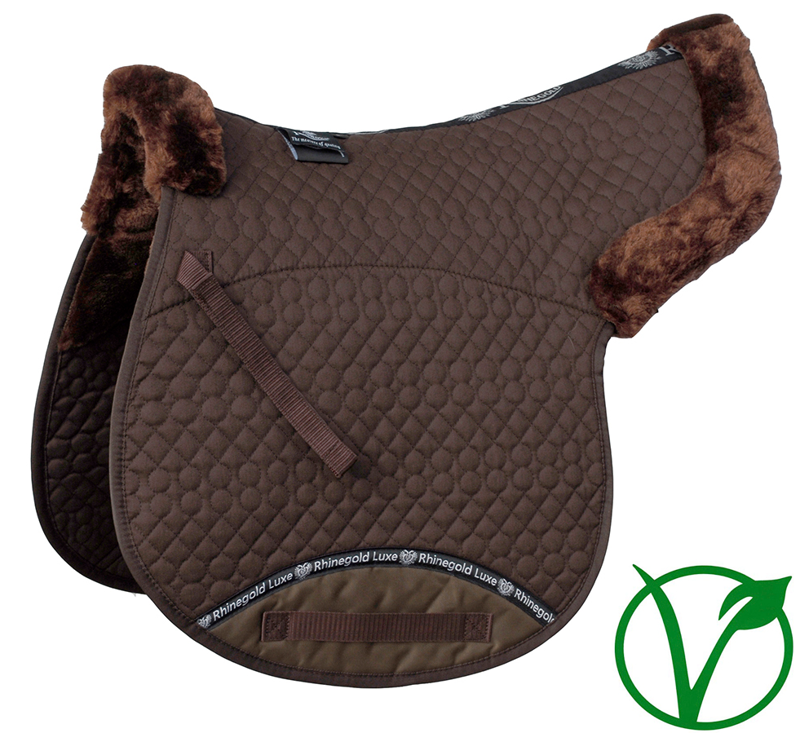 Rhinegold Luxe Fur Numnah Brown