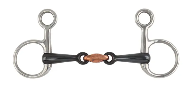 Hanging Cheek Sweet Iron Snaffle BLACK SWEET IRON
