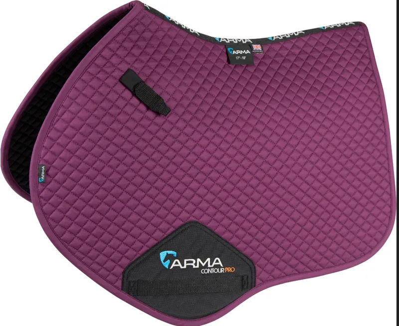 Shires ARMA Jump Saddlecloth Plum