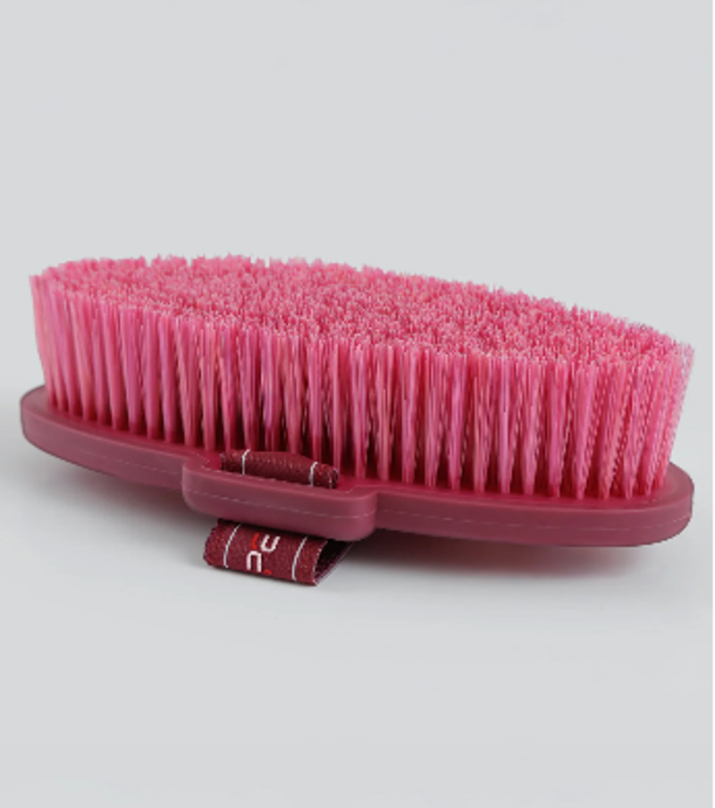 Premier Equine Soft Touch Body Brush Wine and Fuschia-1