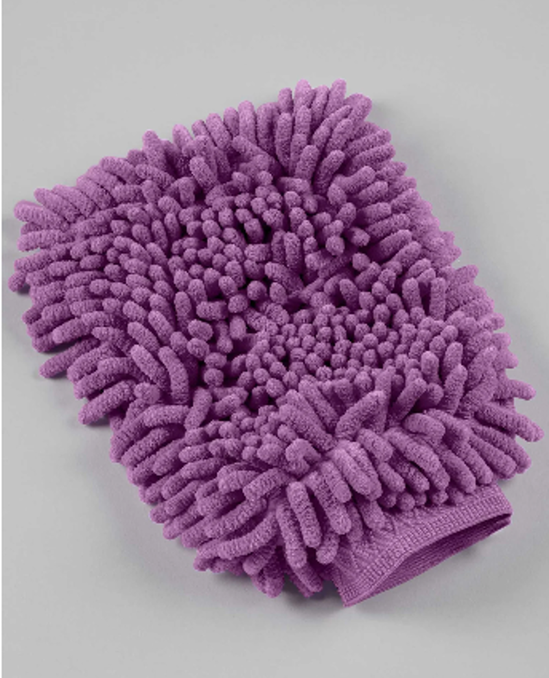 Premier Equine Microfibre Grooming Mitt Purple
