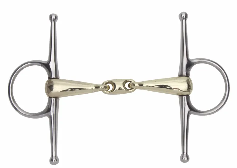 Shires Brass Alloy Snaffle With Lozenge 