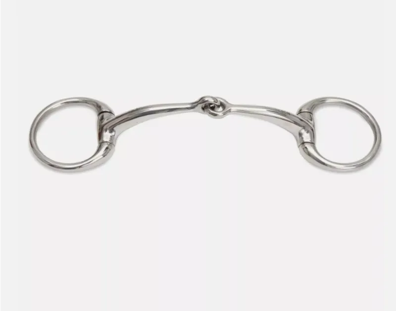 Shires Standard Curved Mouth Eggbut Snaffle 6