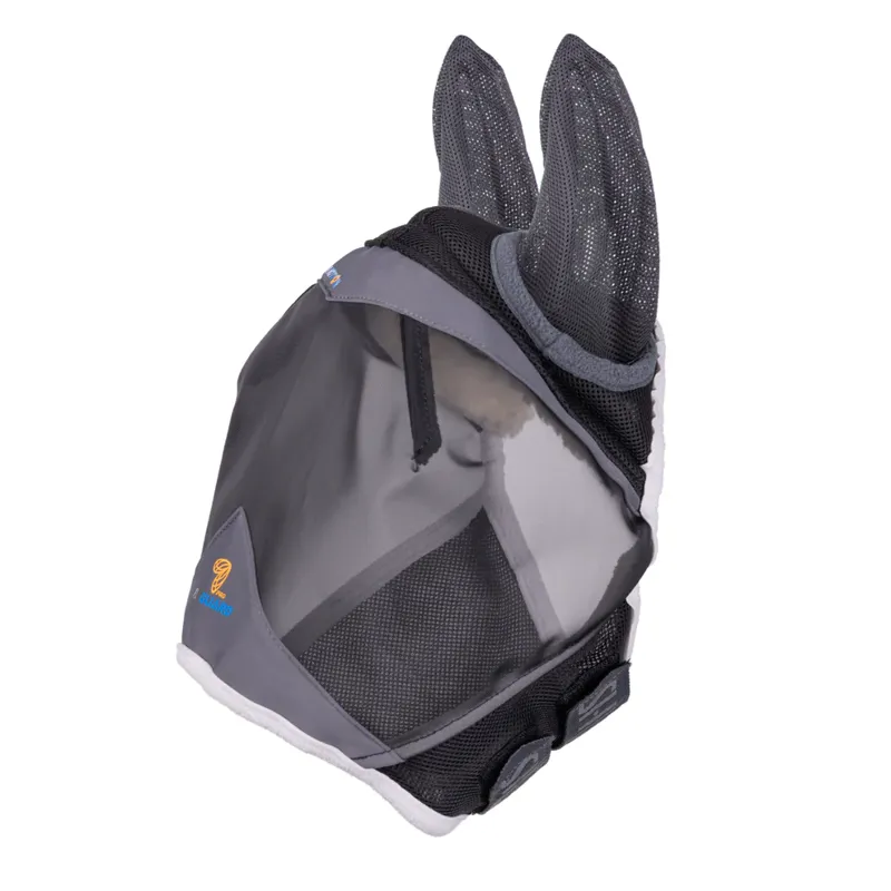 FlyGuard Pro Air Motion Fly Mask With Ears DARK GREY