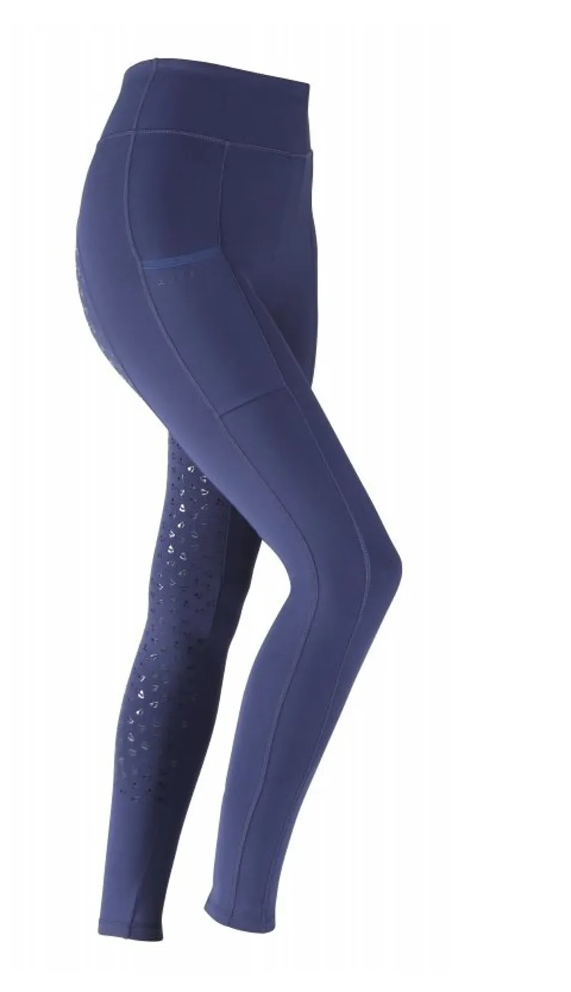 Shires Aubrion Hudson Riding Tights - Maids NAVY-2