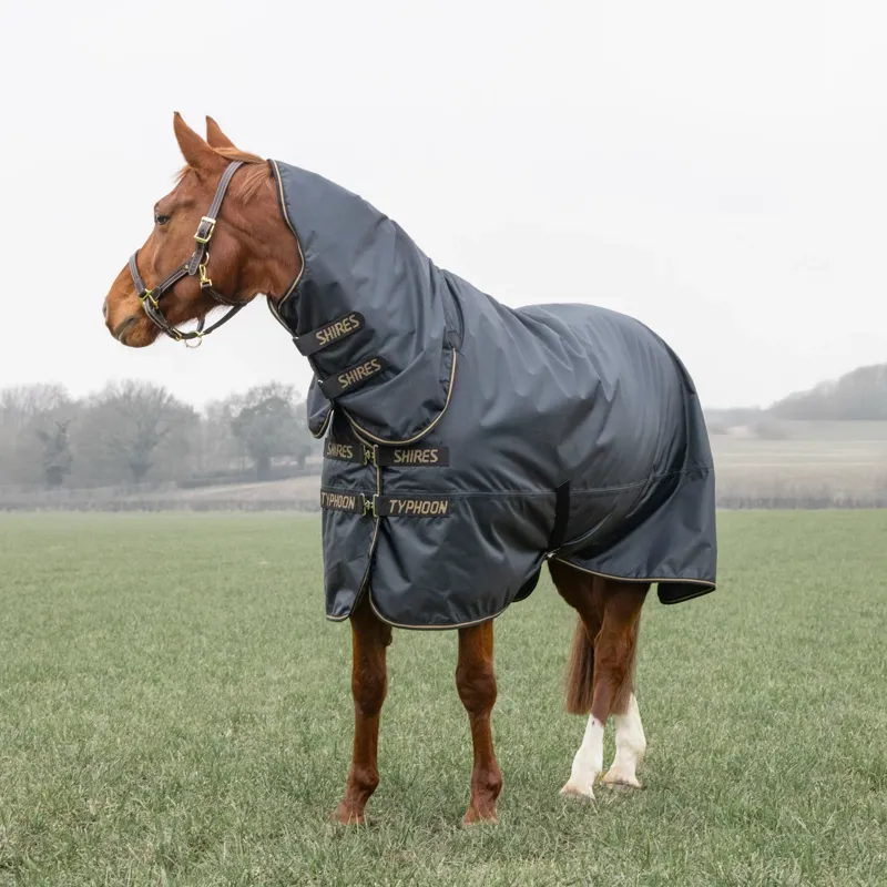 Typhoon 50 Combo Turnout Rug BLACK-1