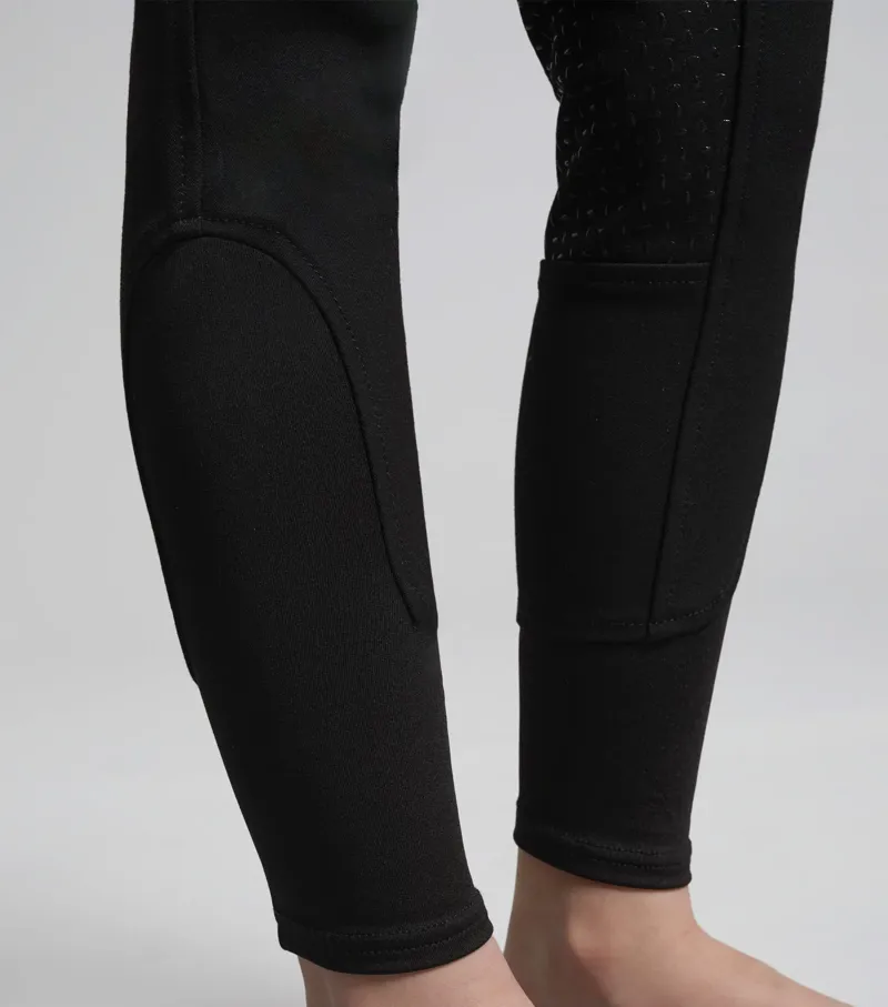 Brava Girls Full Seat Gel Riding Breeches / Black-4