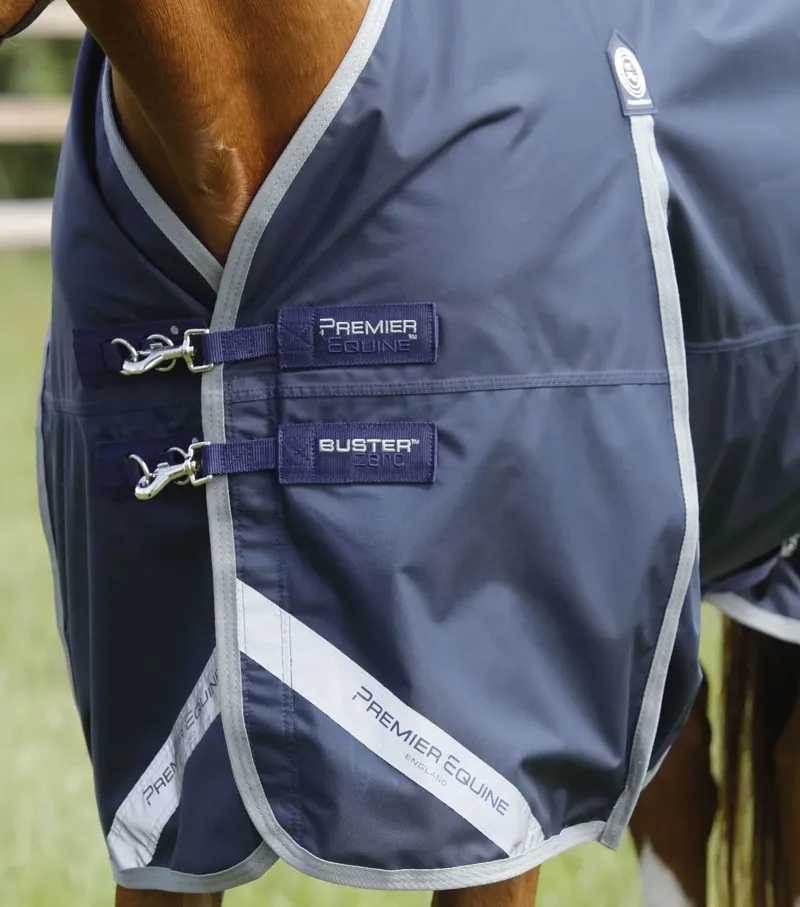 Premier Equine Buster Zero Original Turnout Rug Navy-2