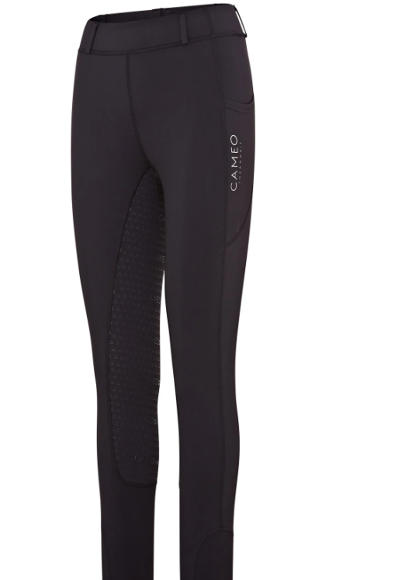Cameo Equine ThermoDry Riding Tights Black-1