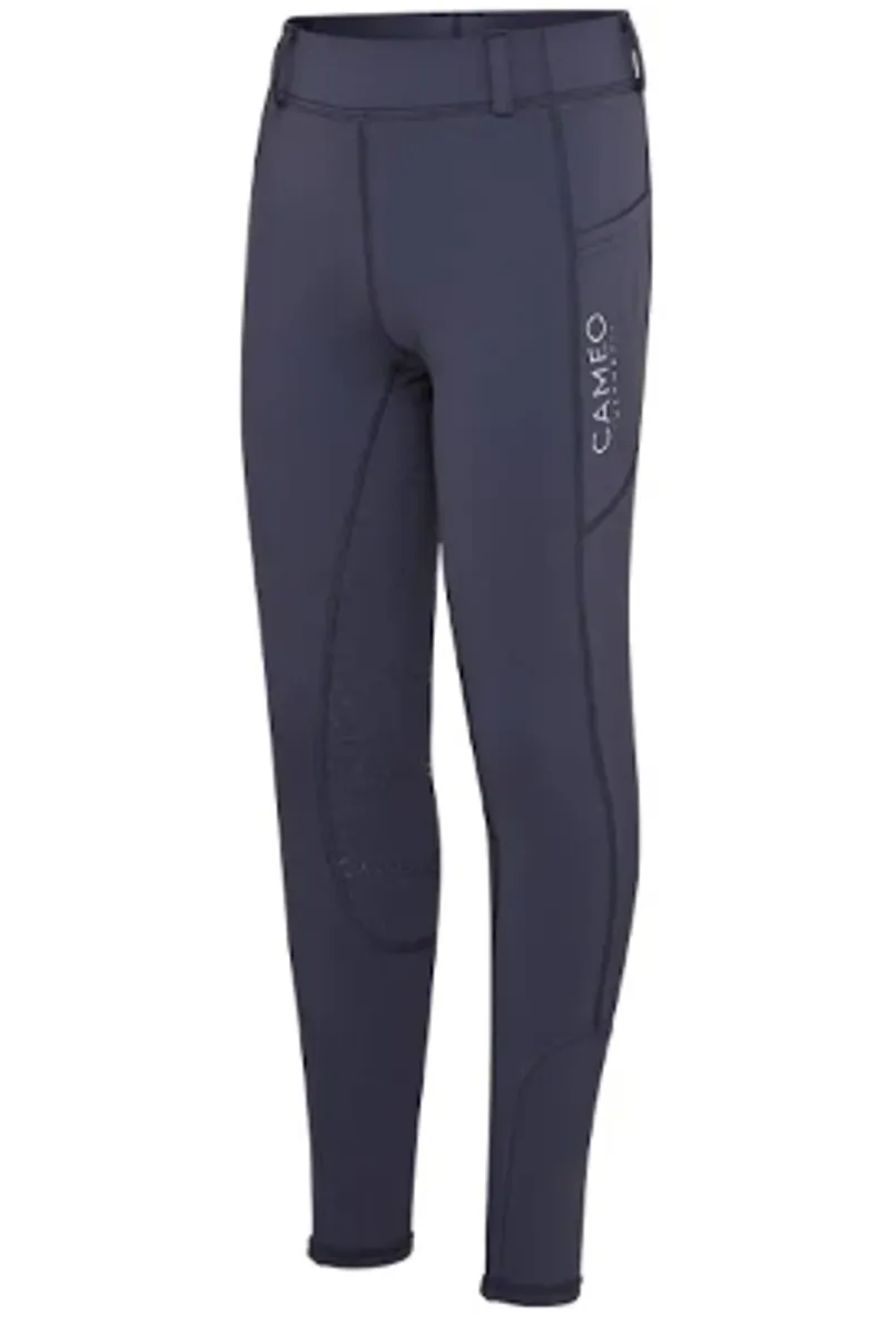 Cameo Junior ThermoDry Riding Tights Navy