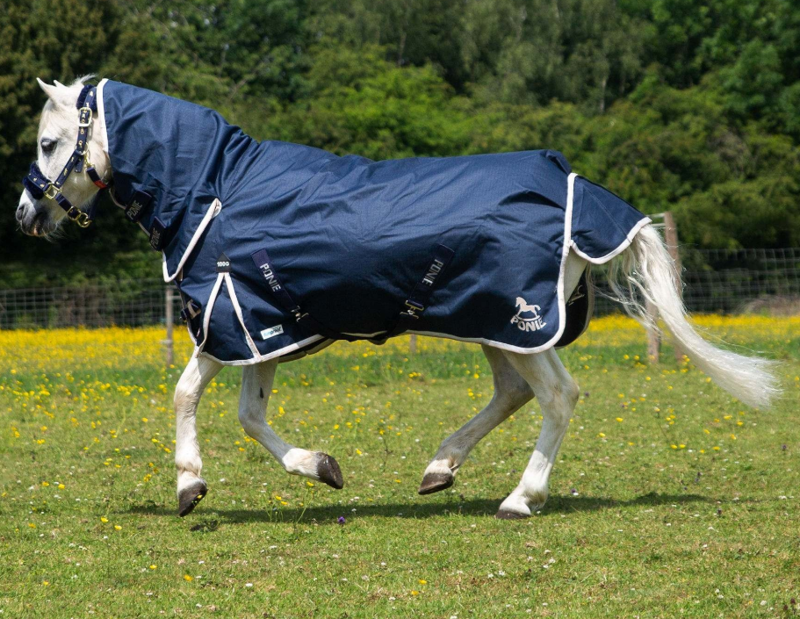Gallop Ponie Duraproof 100g Turnout Combo 600 Denier Navy-3