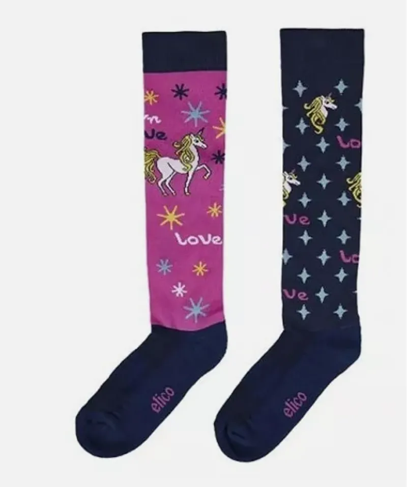Elico Socks -Unicorn Pink Socks