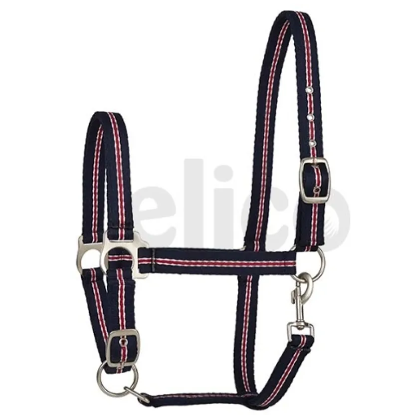 Elico Windermere Headcollar Navy/Red/White Full