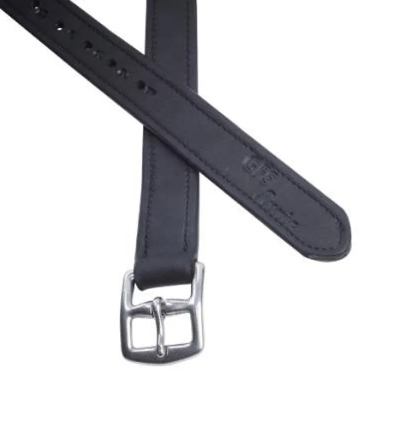 GFS Premier Stirrup Leather Matching Stitch Black 55