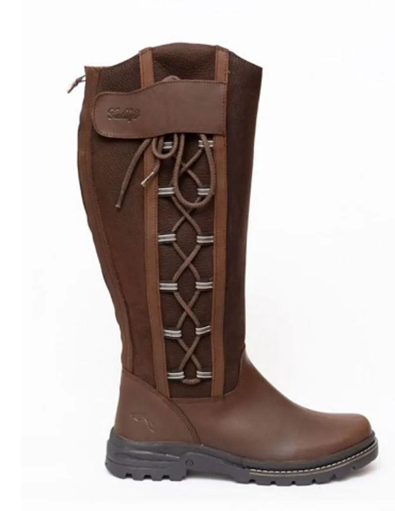Gallop Gateley Long Country Boot Brown