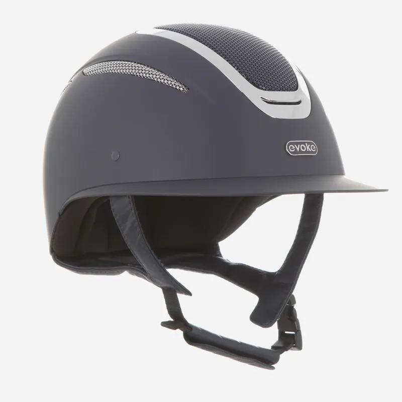 Evoke Elara Wide Peak Navy Silver Chrome Large 58-60cm Shell Sized Liner Not Included-1