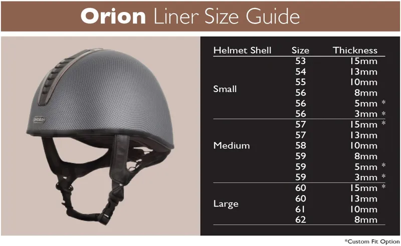 Evoke Orion Hat Liner size 60cm/13mm-1