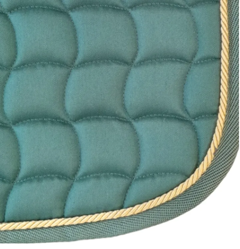 Gallop Green Yellow Quilted Saddle Cloth Pony/Cob